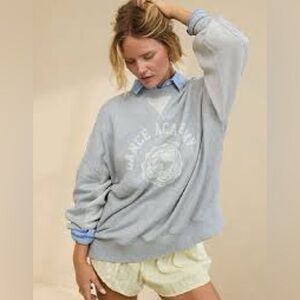 AERIE Big Chill “Dance Academy” Oversized Crew Sweatshirt - Size XXS